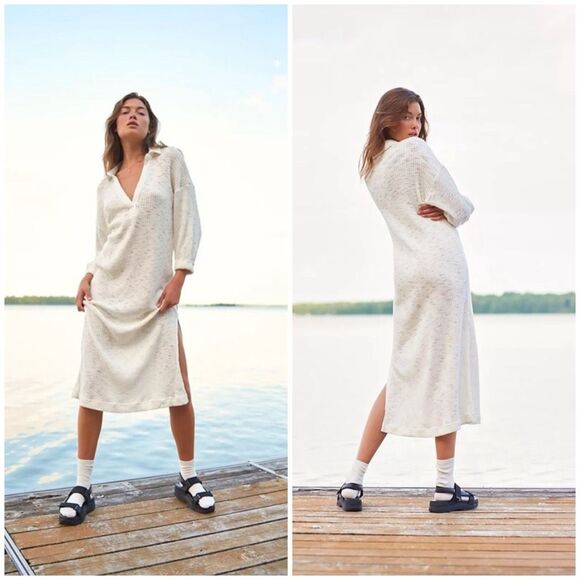 Free People Beach Pacific Knit Maxi Dress Size L - Picture 1 of 8